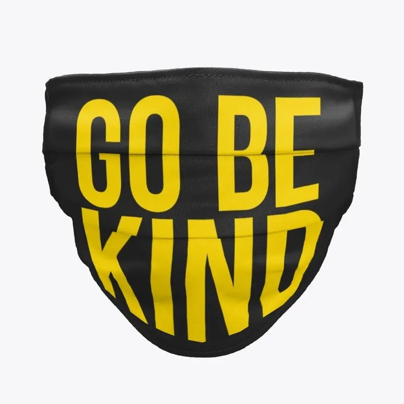 Go Be Kind Face Mask (Black)